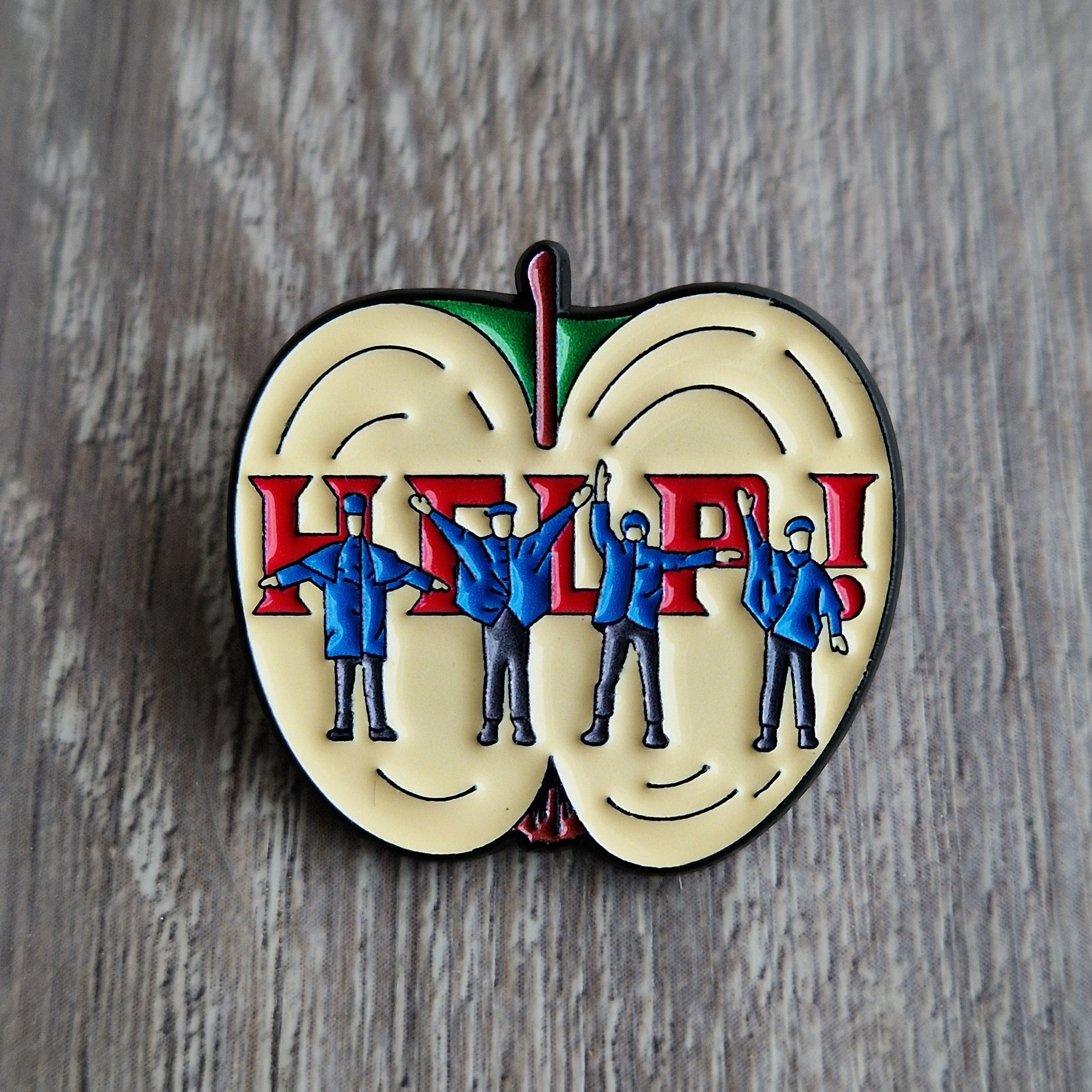 Spilla Beatles Apple Pop Art