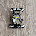 Spilla Procione “Live Fast Eat Trash"