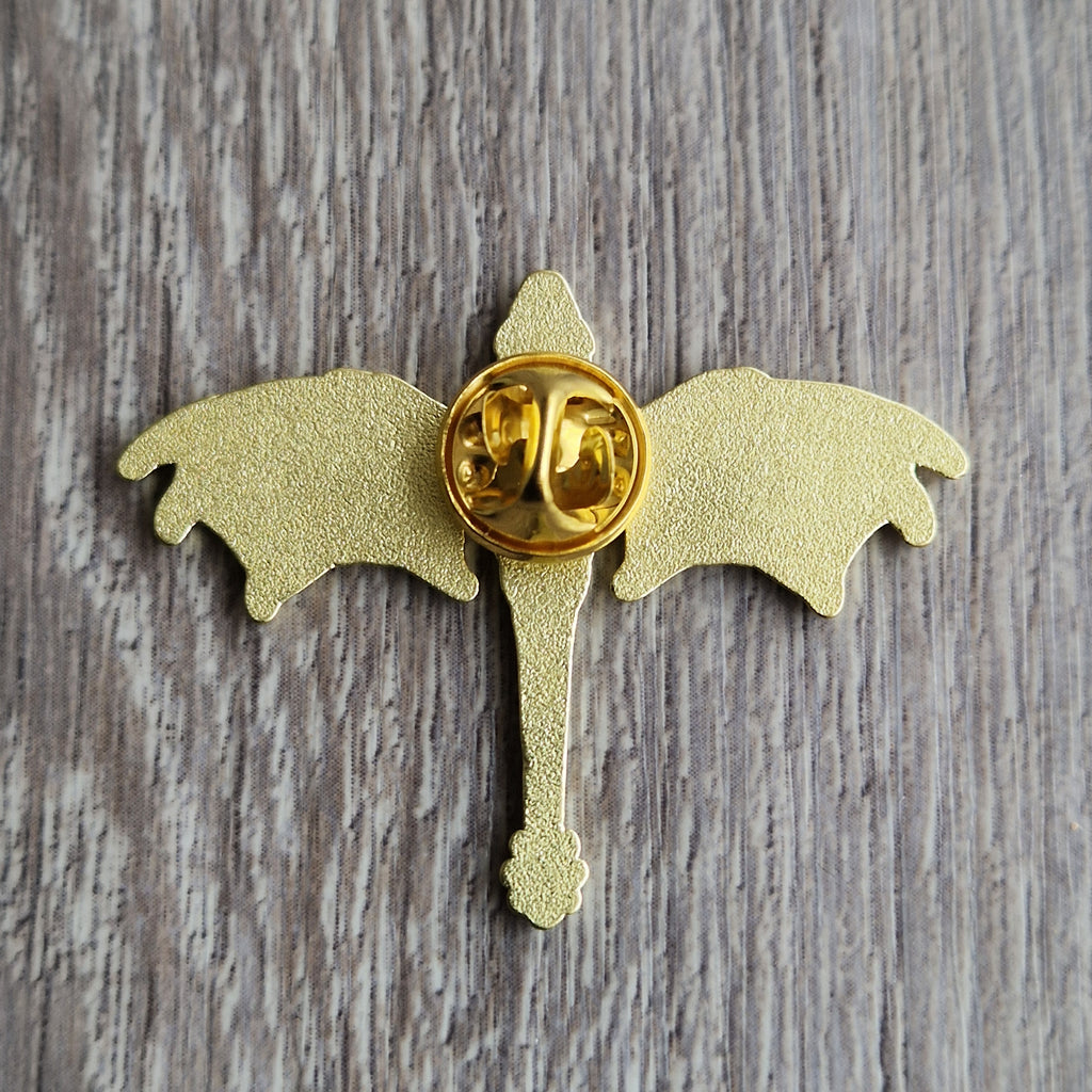 Spilla Drago Nera e Oro