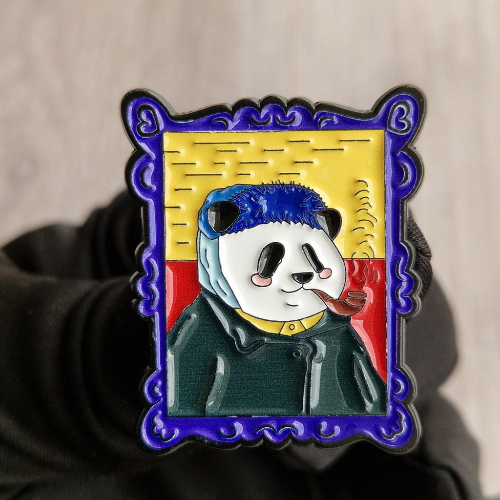 Spilla Panda Retrò Smaltata