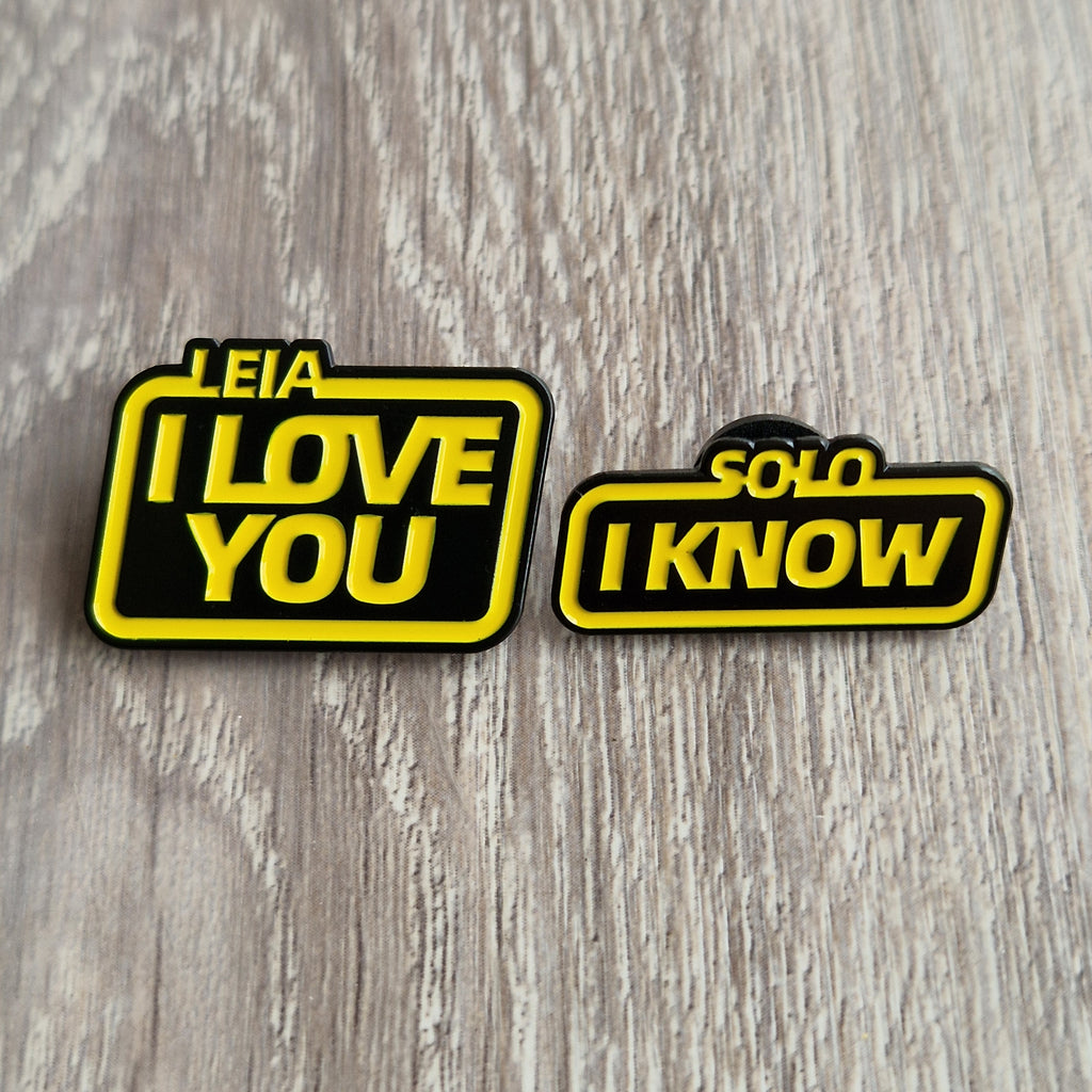 Spilla Star Wars Leia & Solo Enamel