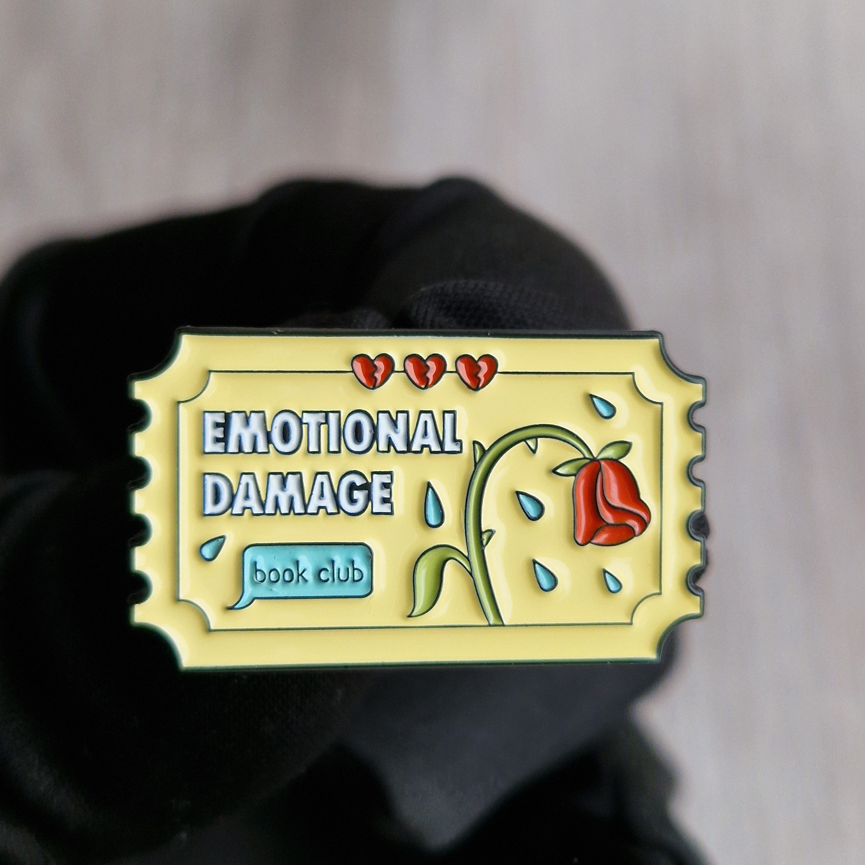 Spilla "Emotional Damage" Book Club