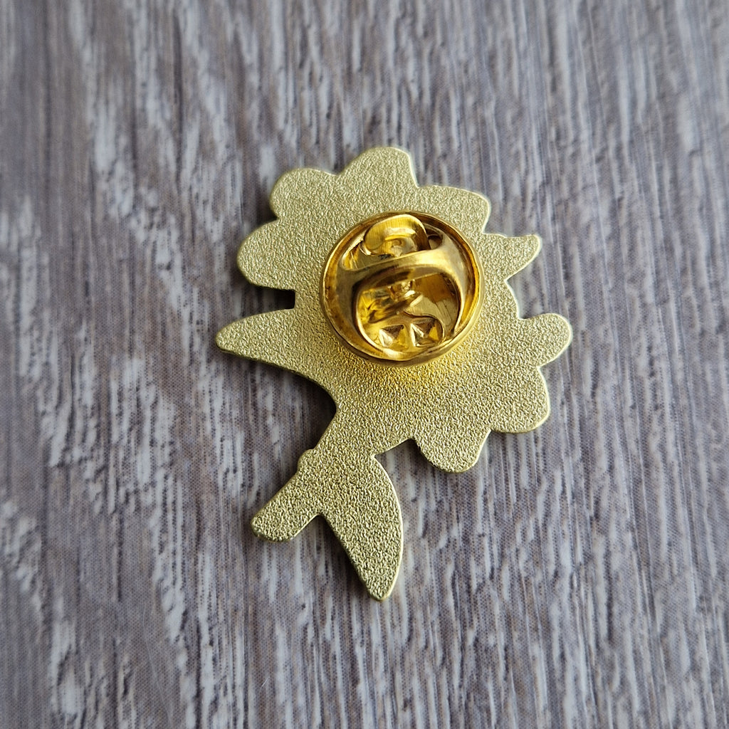 Spilla Gigli Blu e Oro