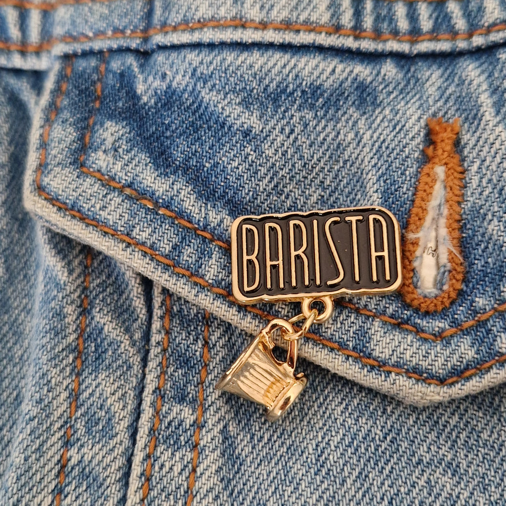 Spilla "Barista" con Tazzina Pendente