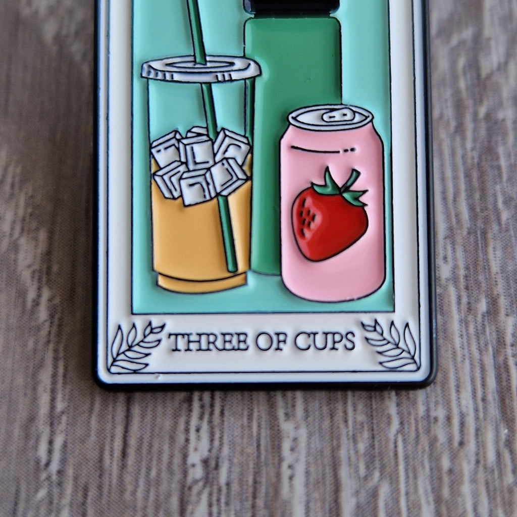 Spilla Tarocchi "Three of Cups" Moderna