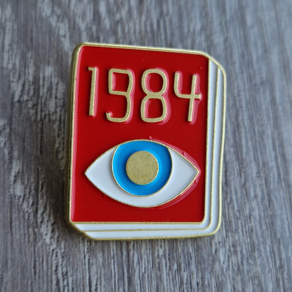 Spilla 1984 Libro Distopico con Occhio
