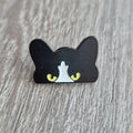Spilla Gatto Nero Fantasma Spooky Kawaii Smaltata