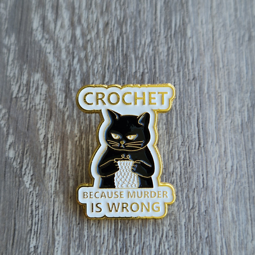 Spilla Crochet Cat