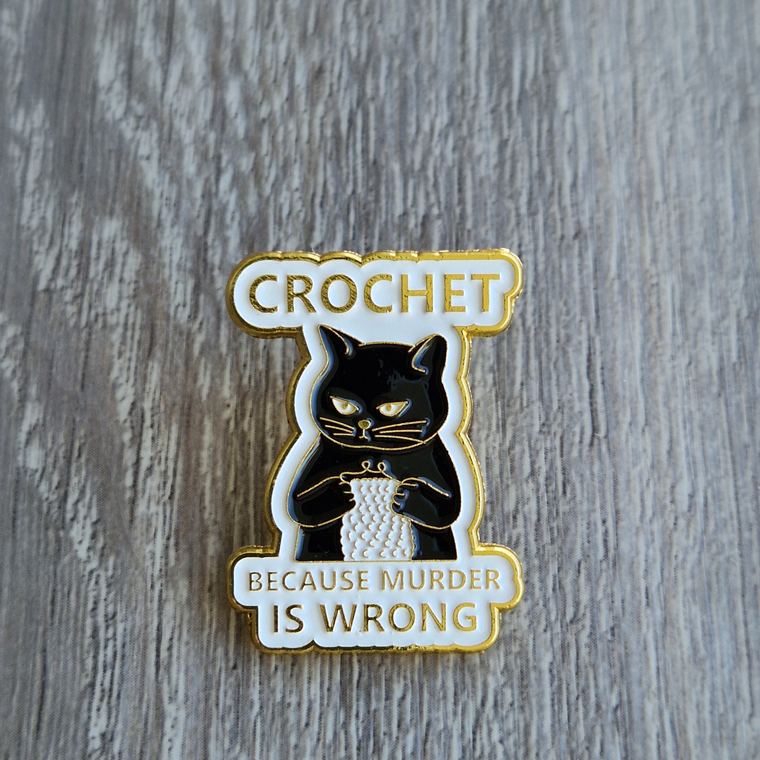 Spilla Crochet Cat