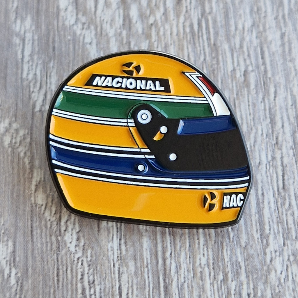 Spilla Smaltata Casco Ayrton Senna