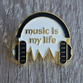 Spilla Smaltata "Music Is My Life"
