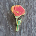 Spilla Smaltata Fiore di Papavero