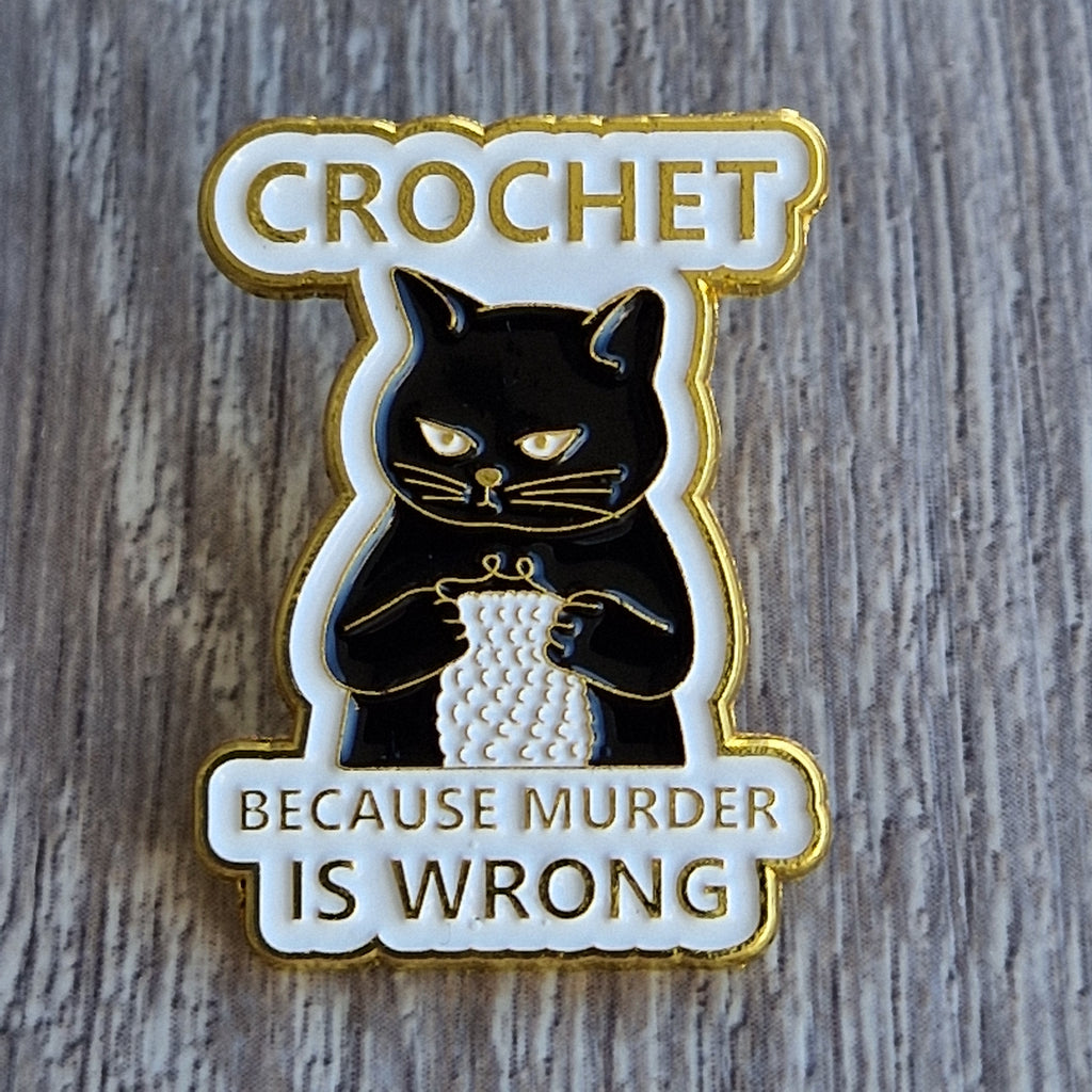 Spilla Crochet Cat