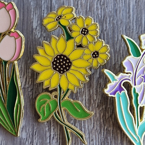 Set Spilla fiori primaverili