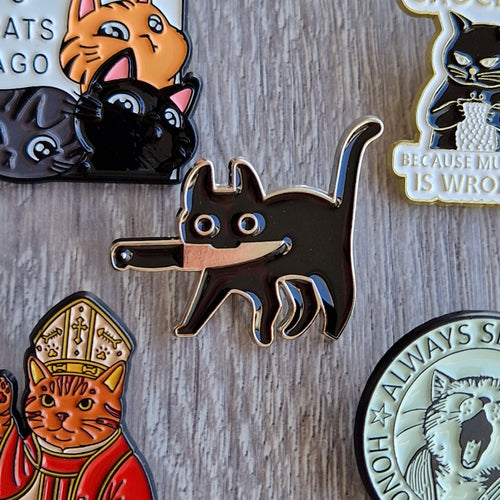 Set Spille Smaltate "Funny Cat Lovers"