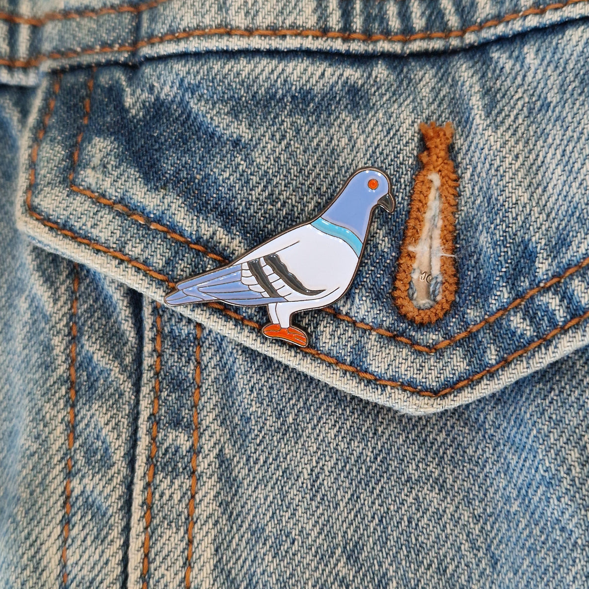 Pin piccione smaltata