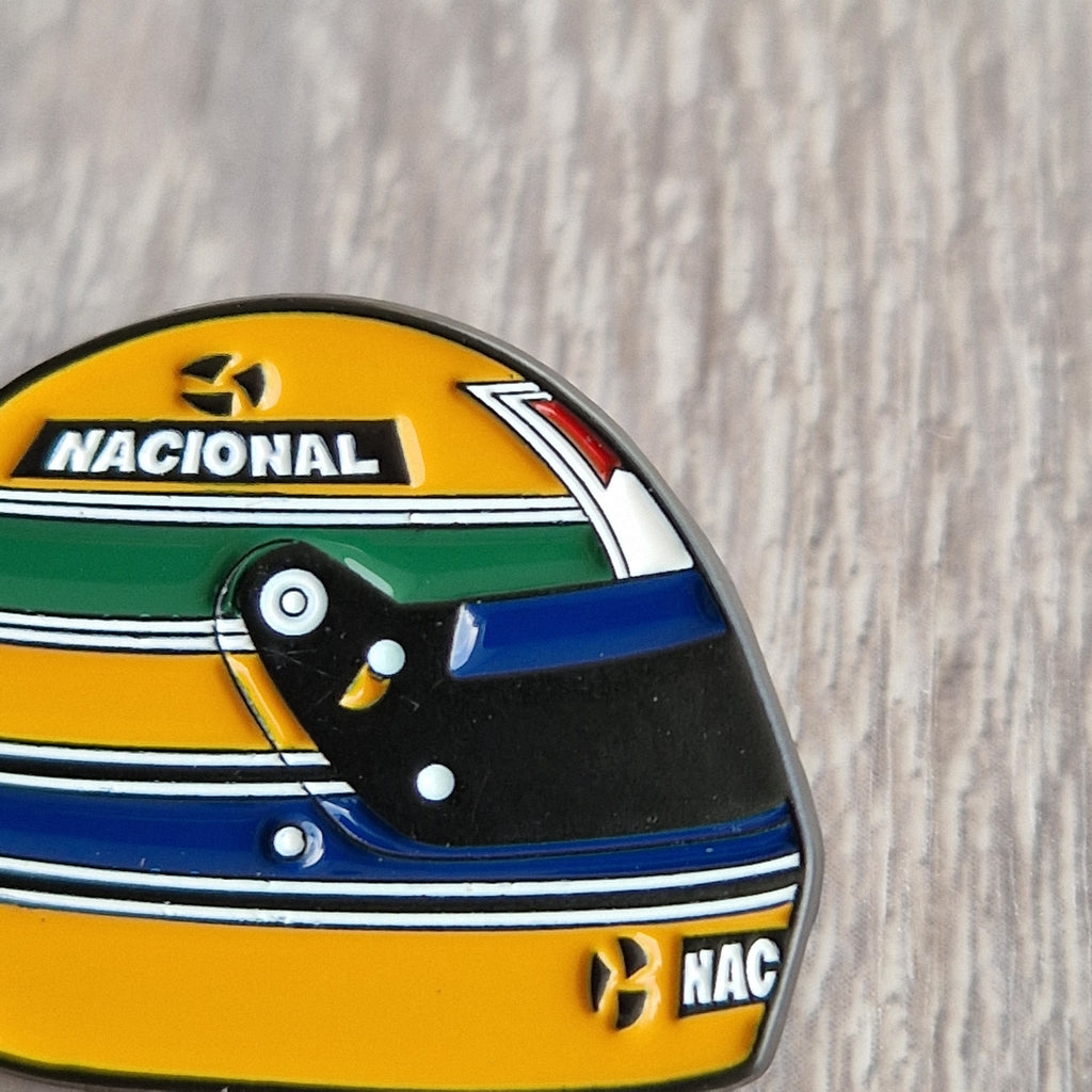 Spilla Smaltata Casco Ayrton Senna