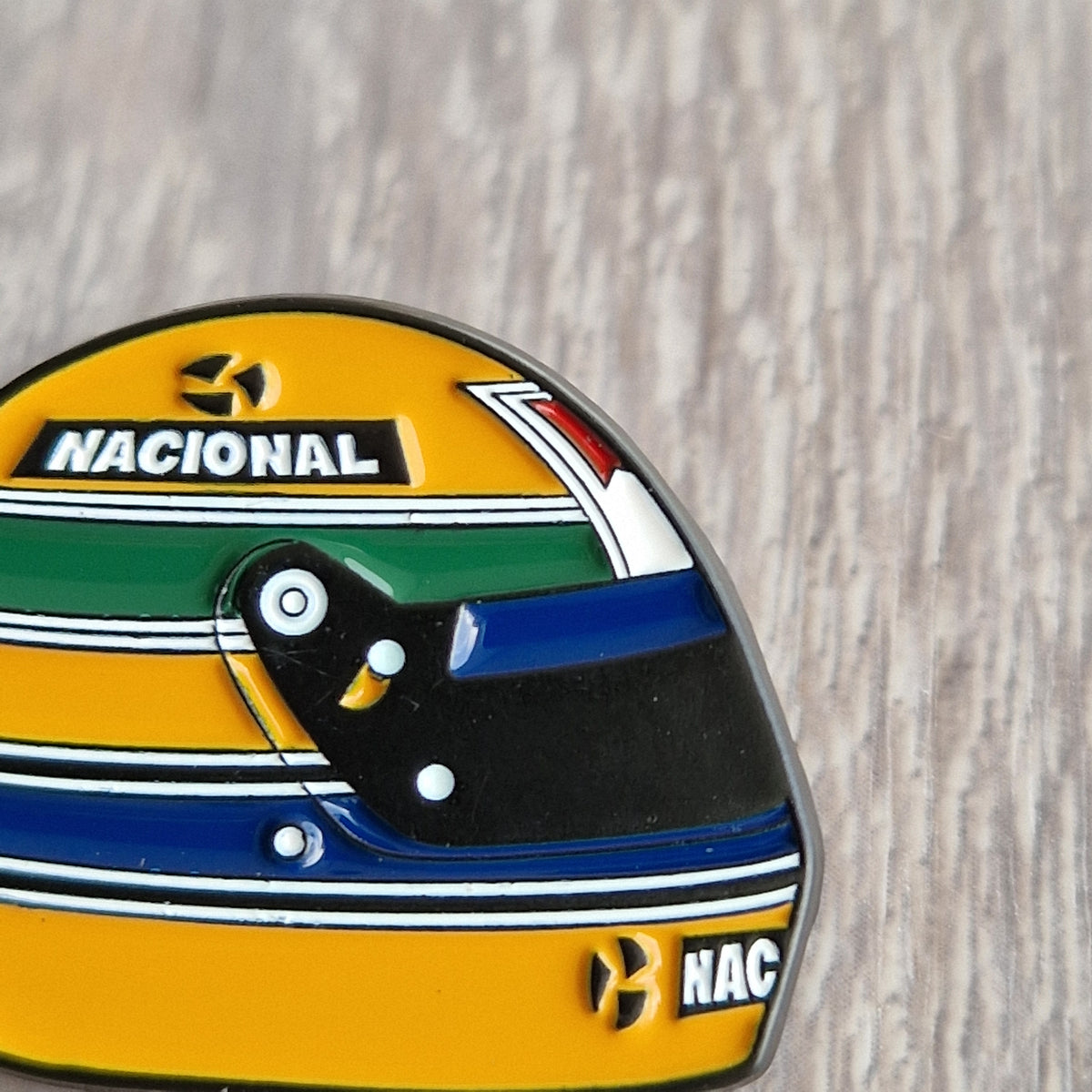 Spilla Smaltata Casco Ayrton Senna