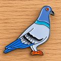 Pin piccione smaltata