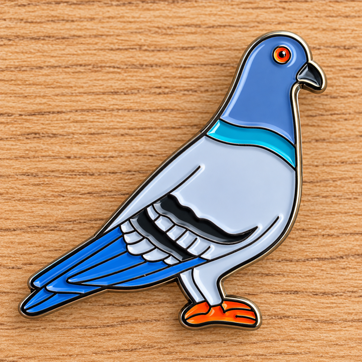 Pin piccione smaltata