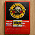 Spilla Smaltata Guns N' Roses Cassetta Music Tape con Card Illustrata